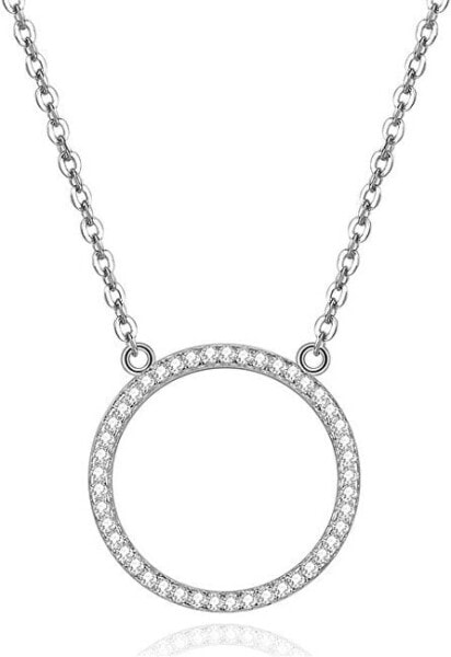 Silver necklace with round pendant AGS1224 / 47