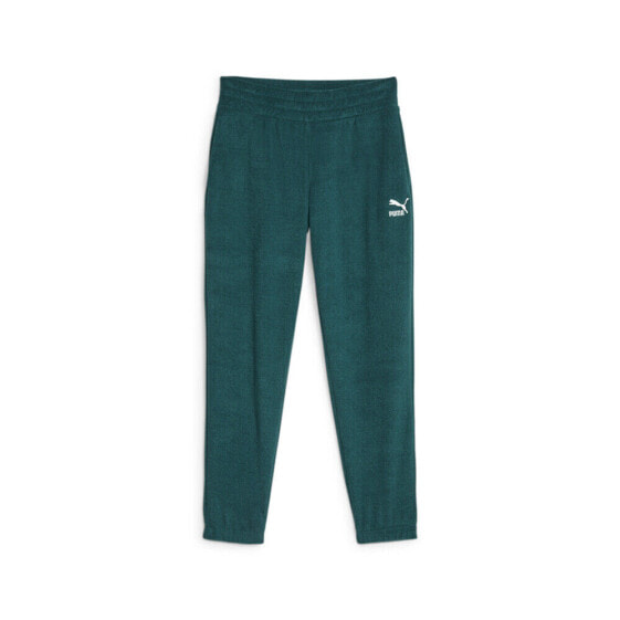 Женские спортивные брюки PUMA Classics Fleece Sweatpants в зеленом цвете