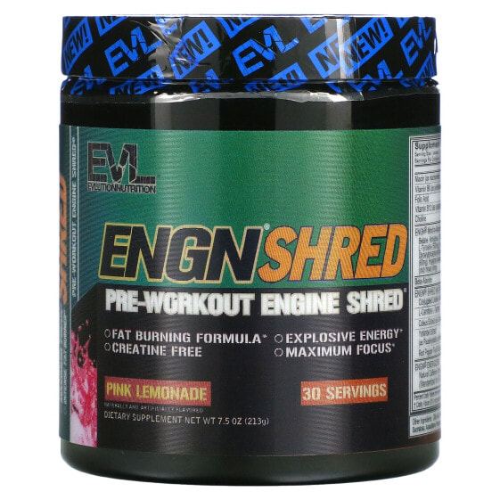 ENGN® Shred, Pre-Workout Engine Shred®, Pink Lemonade, 7.5 oz (213 g)