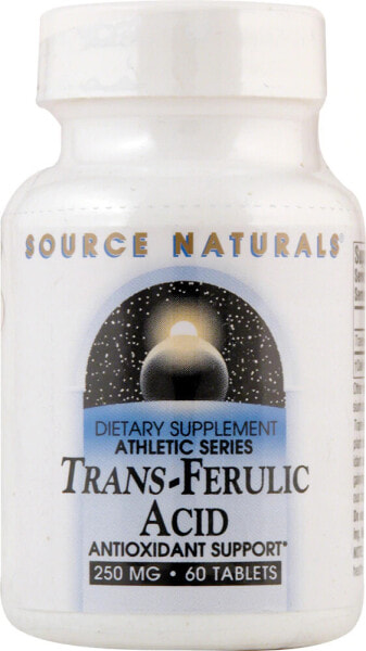 Source Naturals Trans-Ferulic Acid  Трансферуловая кислота 250 мг 60 таблеток