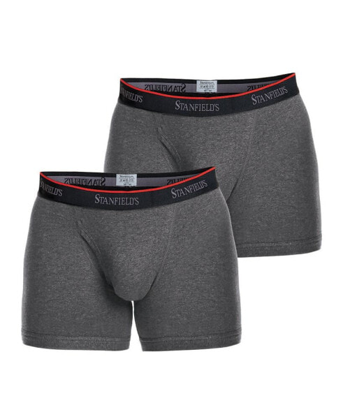 Cotton Stretch Men's 2 Pack Boxer Brief Underwear