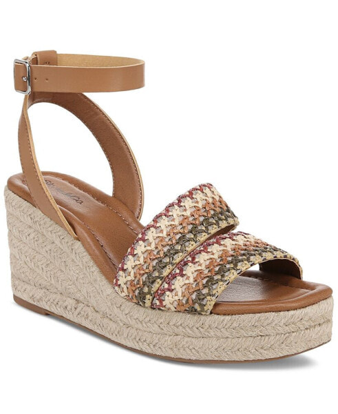 Women's Cecilliaa Strappy Woven Wedge Sandals, Created for Macy's