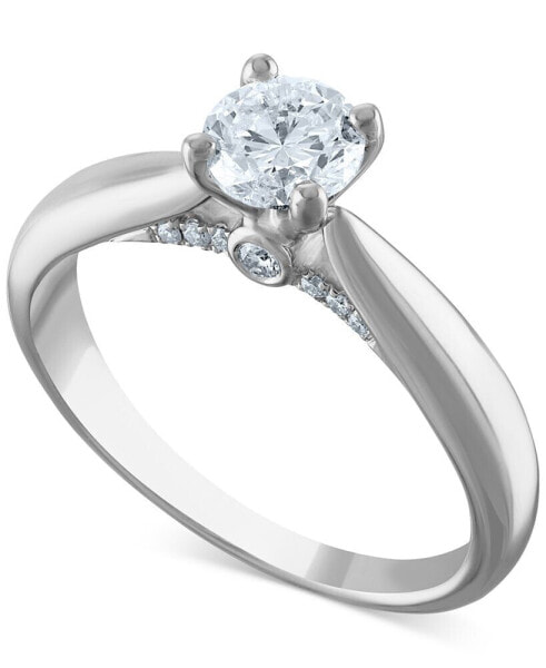 Diamond Solitaire Engagement Ring (3/4 ct. t.w.) in Platinum