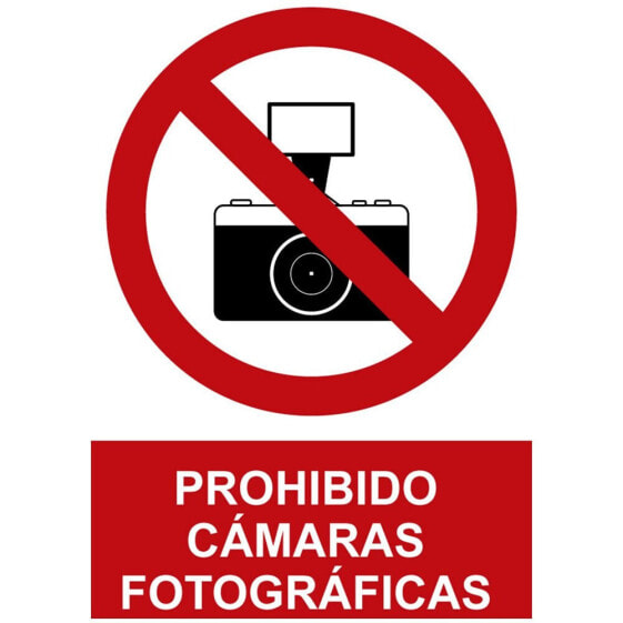 NORMALUZ Prohibido Cámaras Fotográficas Sign 30x40 cm