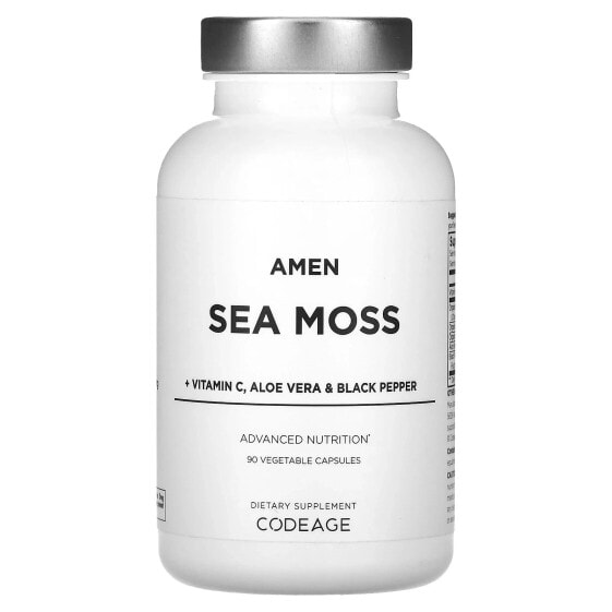 Amen, Sea Moss + Vitamin C, Aloe Vera & Black Pepper, 90 Vegetable Capsules