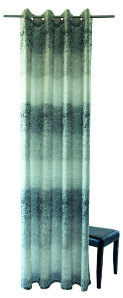 Vorhang grau-weiß Streifen