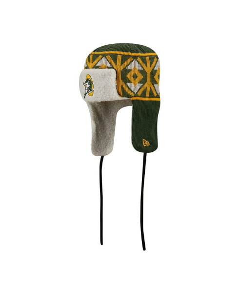 Men's Green Green Bay Packers Historic Logo Knit Trapper Hat
