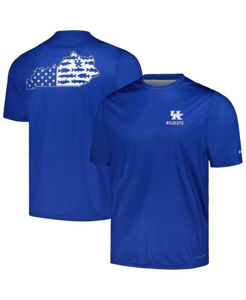 Men's Royal Kentucky Wildcats Terminal Tackle State Omni-Shade T-shirt