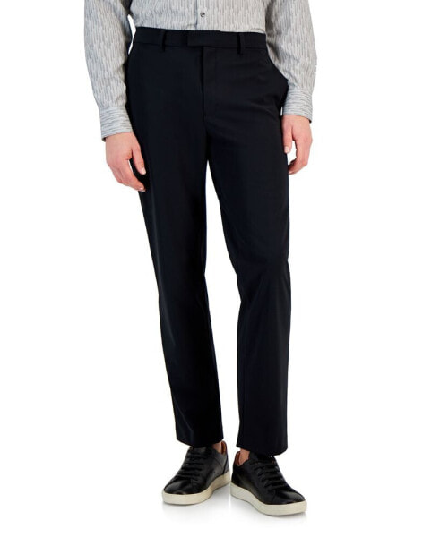 Men's Classic-Fit Solid Stretch Suit Pants, Created for Macy's