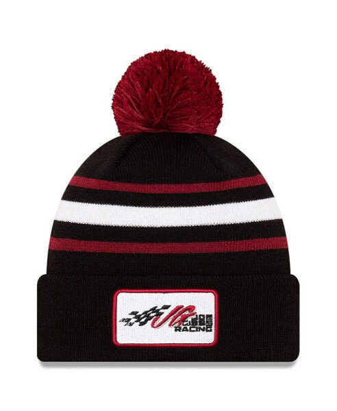 Men's Black Joe Gibbs Racing Cuffed Pom Knit Beanie