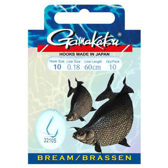 Крючок рыболовный Gamakatsu Booklet Bream 2210S 0.220 мм