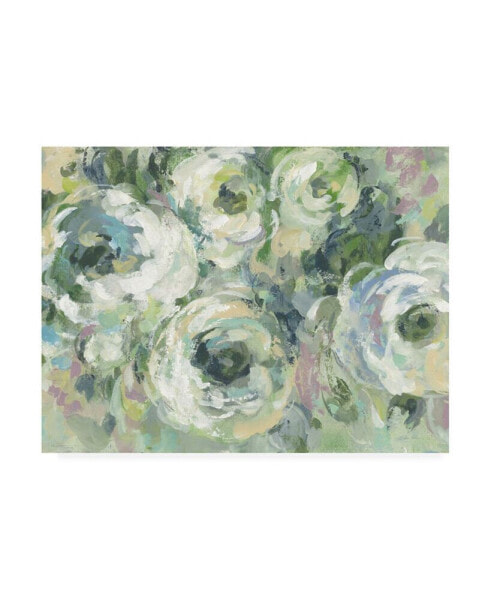 Silvia Vassileva Sage and Lavender Peonies Light Crop Canvas Art - 36.5" x 48"