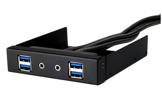 SilverStone FP32-E - Parallel - USB 3.2 Gen 1 (3.1 Gen 1) - Audio in - Auoio out - Black - 101.6 mm - 120 mm