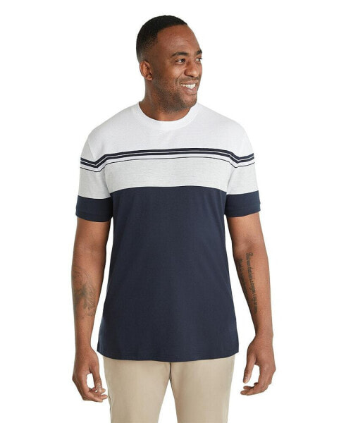 Mens Joe Textured Stripe Tee Big & Tall