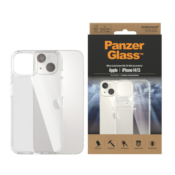 PanzerGlass ™ HardCase Apple iPhone 14 | 13 | Clear - Cover - Apple - Apple - iPhone 14 - Apple - iPhone 13 - 15.5 cm (6.1") - Transparent