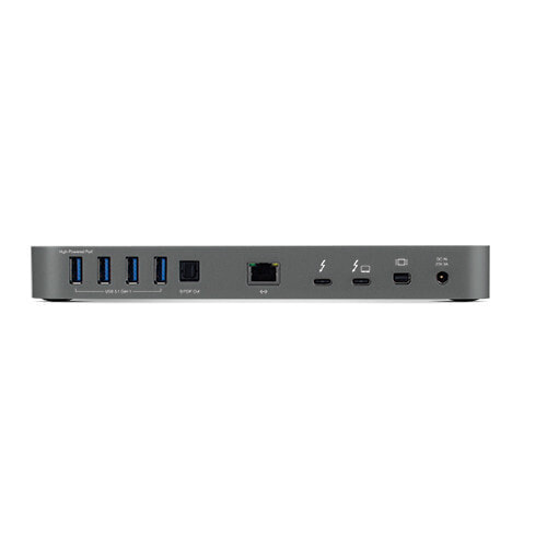 Жесткий диск OWC Thunderbolt 3 Dock OWCTB3DK14PSG - Проводной - Thunderbolt 3 - 85 Вт - 3,5 мм - Серый - MicroSD (TransFlash) - MicroSDHC - MicroSDXC - SD - SDHC - SDXC