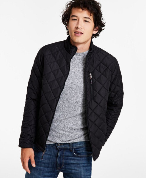 Men's Diamond Quilted Jacket, Created for Macy's