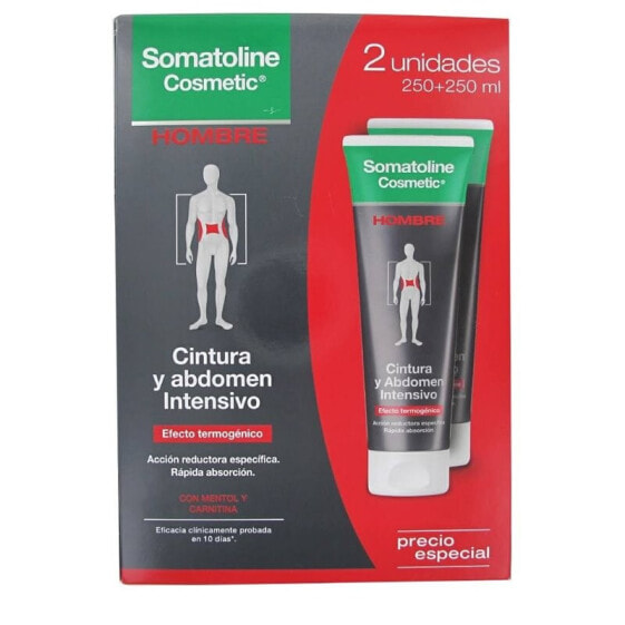 HOMBRE CINTURA & ABDOMEN REDUCTOR INTENSIVO set 2 x 250 ml