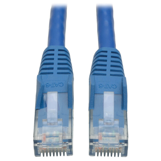 Tripp N201-007-BL Cat6 Gigabit Snagless Molded (UTP) Ethernet Cable (RJ45 M/M) - PoE - Blue - 7 ft. (2.13 m) - 2.13 m - Cat6 - U/UTP (UTP) - RJ-45 - RJ-45