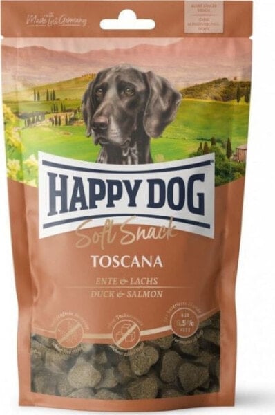 Happy Dog Soft Snack Toscana, treat for adult dogs, duck and salmon, 100 g, sachet