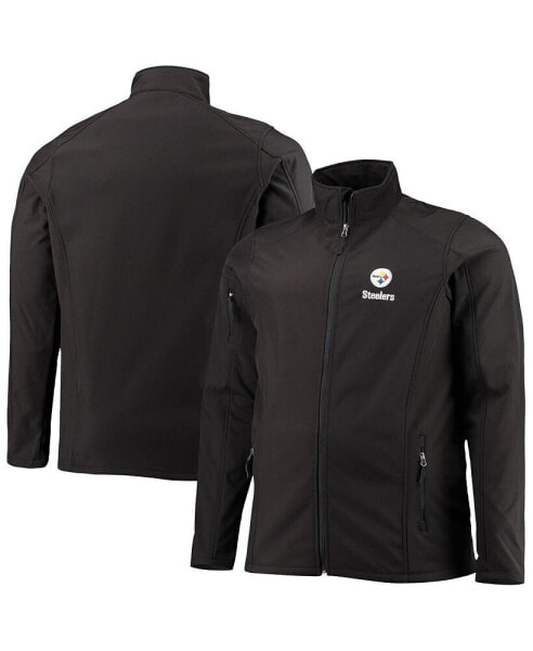 Куртка Dunbrooke мужская черного цвета Pittsburgh Steelers Big and Tall Sonoma Softshell Full-Zip