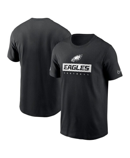 Men's Black Philadelphia Eagles Sideline Performance T-Shirt