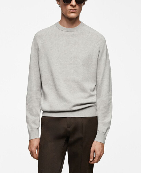 Men's Fine-Knit Cotton Sweater