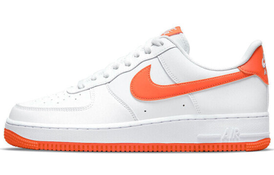 Кроссовки мужские Nike Air Force 1 Low бело-оранжевые
