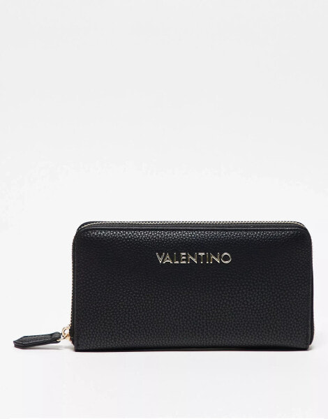 Valentino brixton zip around purse in black