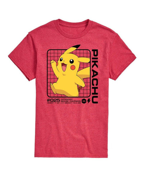 Men's Pokemon Pikachu Grid T-shirt