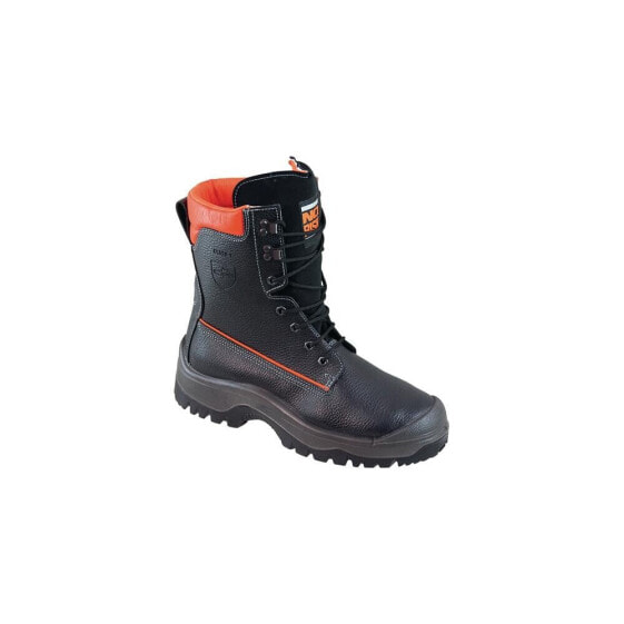 Forstsicherheitsstiefel NoRisk Größe 46 schwarz/orange Rindleder S3 SRC EN ISO 20345 / EN ISO 17249