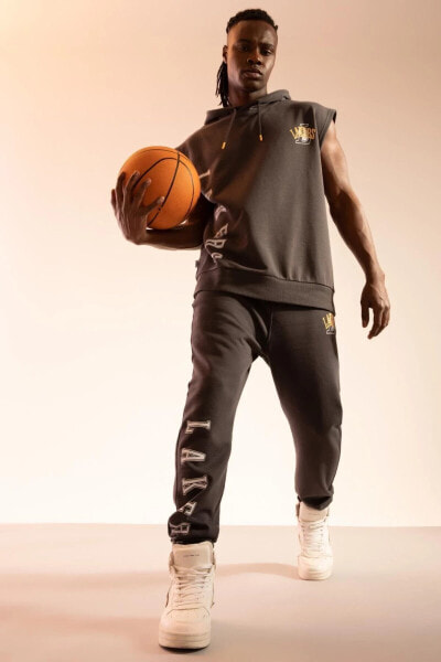 Fit Nba Los Angeles Lakers Regular Fit Içi Yumuşak Tüylü Jogger