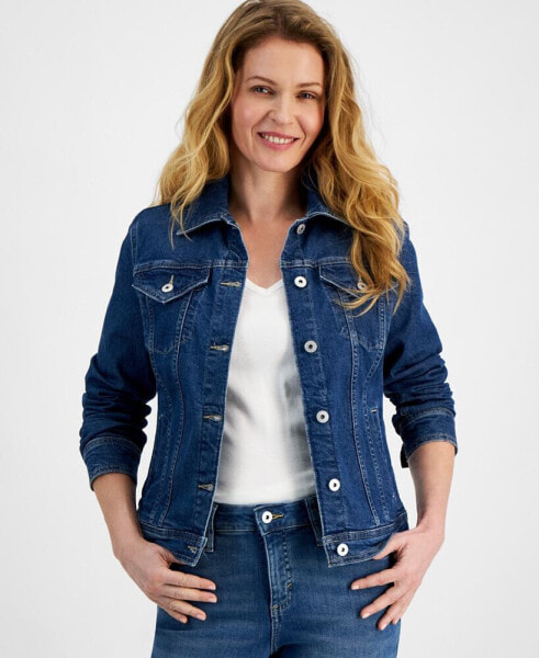 Women's Classic Denim Jacket, Created for Macy's