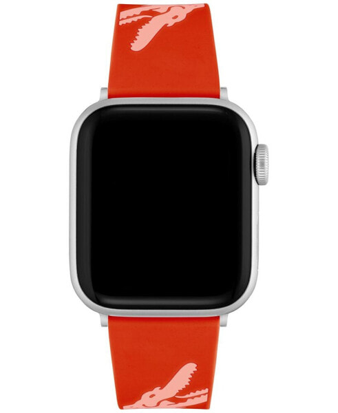 Crocodile Print Red Silicone Strap for Apple Watch® 38mm/40mm