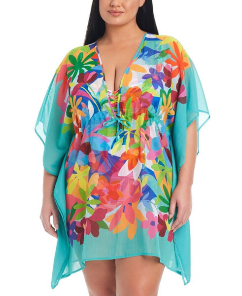 Plus Size Away We Go Caftan Cover-Up