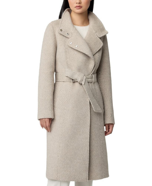 Women's Single-Breasted Belted Midi Coat