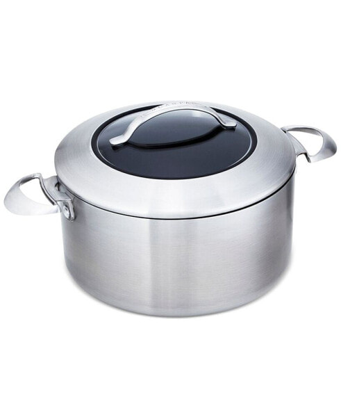CTX 7.5 qt, 6.5 L, 10.25", 26cm Nonstick Induction Suitable Dutch Oven with Lid, Brushed Stainless Steel