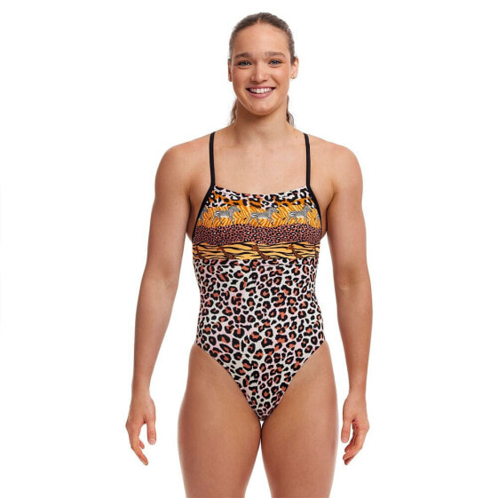 Купальник Funkita Односторонний с высокой посадкой и треугольной спинкой