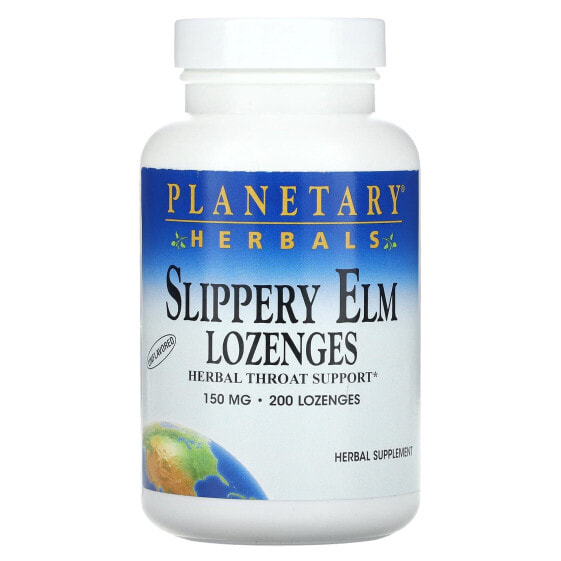 Slippery Elm Lozenges, Unflavored, 150 mg, 200 Lozenges