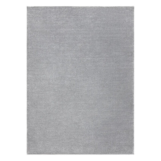 Teppich Softy Glatt Einfarbig Grau