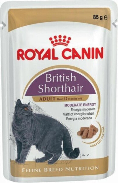 Влажный корм для кошек Royal Canin, Breed British Shorthair, для британских короткошерстных, 85 г
