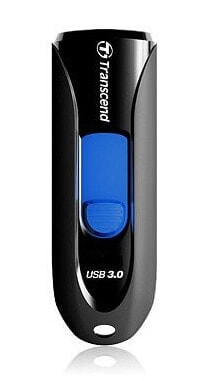 Transcend JetFlash 790 64GB Black, 64 GB, USB Type-A, 3.2 Gen 1 (3.1 Gen 1), Slide, 18 g, Black, Blue