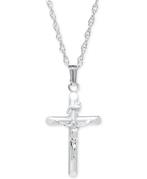 Macy's crucifix Pendant Necklace in Sterling Silver