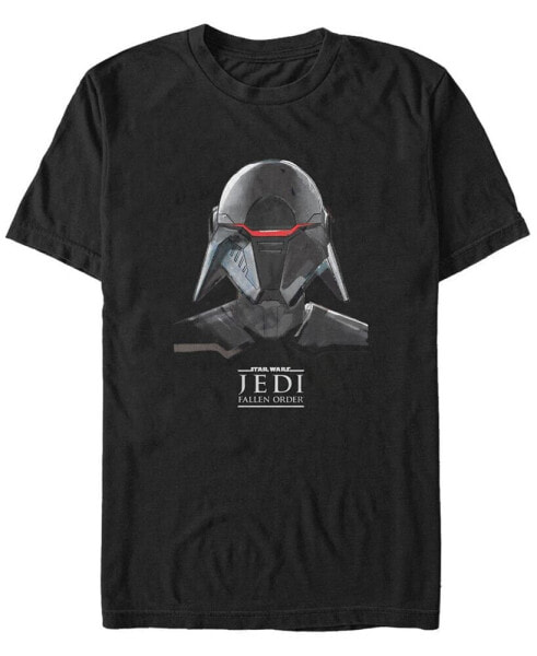 Star Wars Men's Jedi Fallen Order Inquisitor Helmet T-shirt