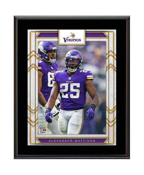 Alexander Mattison Minnesota Vikings 10.5" x 13" Player Sublimated Plaque