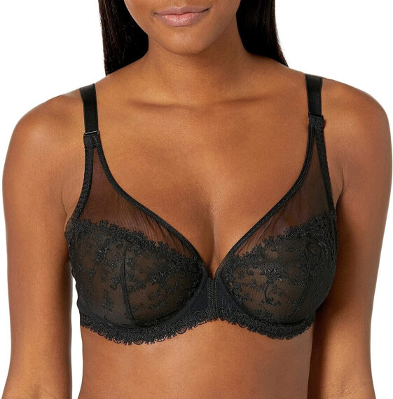 Simone Perele 270348 Women's Wish Sheer Plunge Bra Size 36E