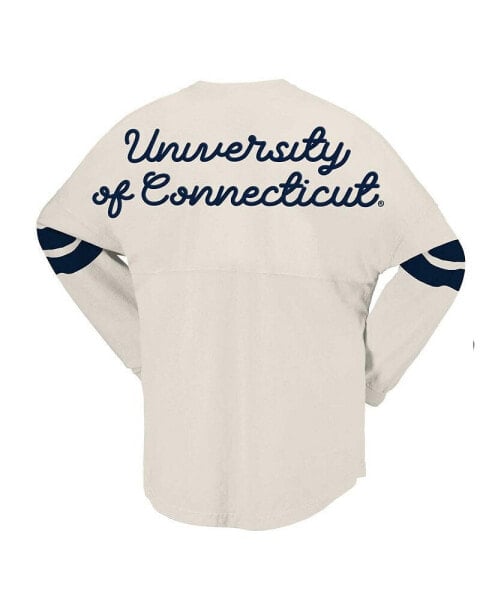 Women's Cream UConn Huskies Oversized T-Shirt