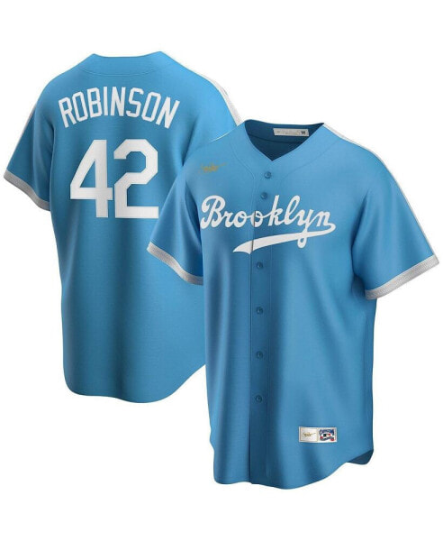 Men's Jackie Robinson Light Blue Brooklyn Dodgers Alternate Cooperstown Collection Player Jersey