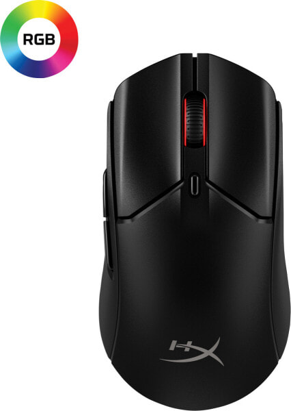 HP HyperX Pulsefire Haste 2 - Wireless Gaming Mouse (Black) - Ambidextrous - RF Wireless + Bluetooth - 26000 DPI - Black