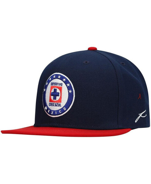 Men's Navy, Burgundy Cruz Azul Fitted Hat